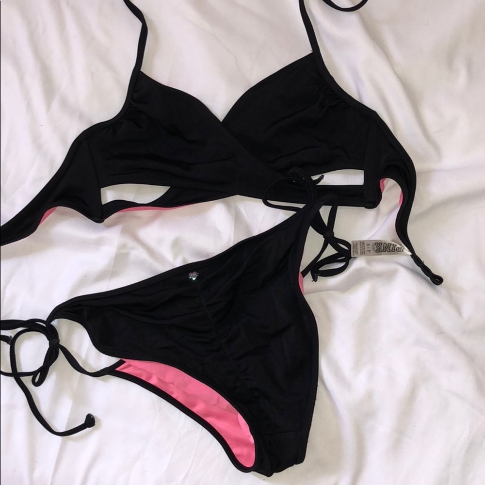 pink string bikini